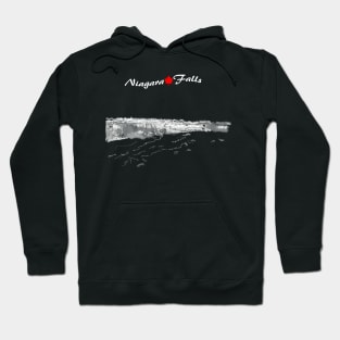 niagara falls sketch Hoodie